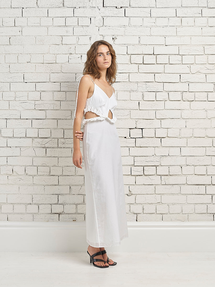 margot midi dress THE MARGOT MIDI White