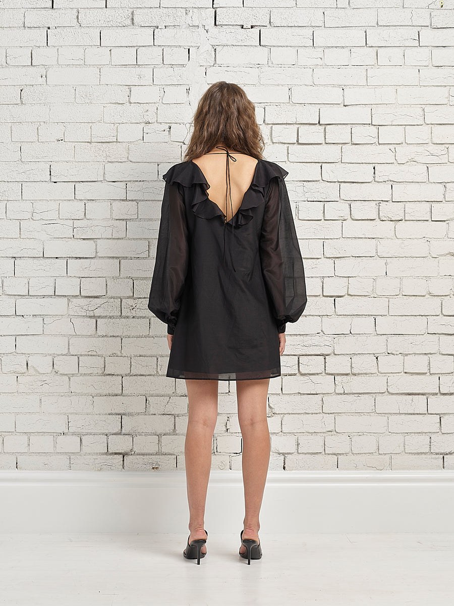 knee length dresses for ladies THE MARGOT MINI Black